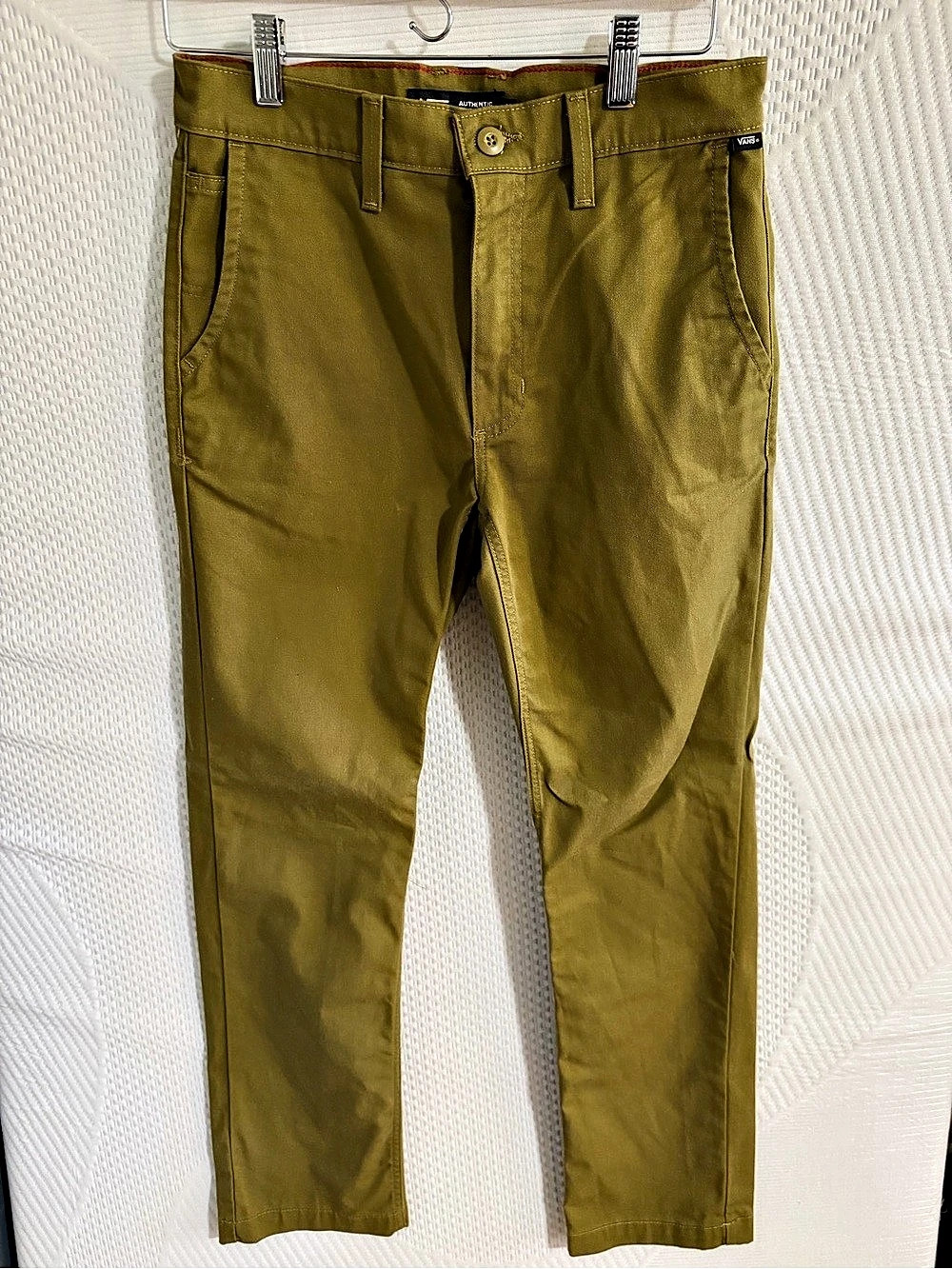 Vans Authentic Chino Relaxed Pants Men's Green Waist 28